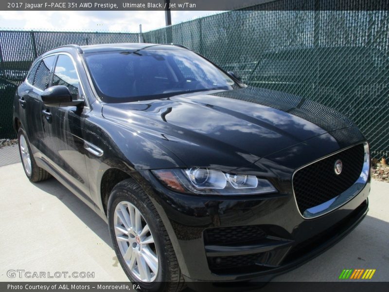 Ultimate Black / Jet w/Tan 2017 Jaguar F-PACE 35t AWD Prestige