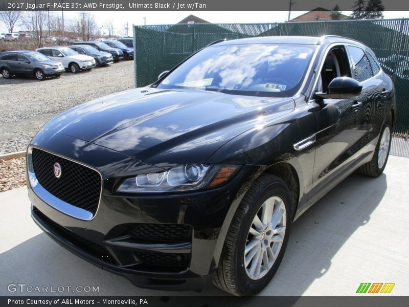 Ultimate Black / Jet w/Tan 2017 Jaguar F-PACE 35t AWD Prestige