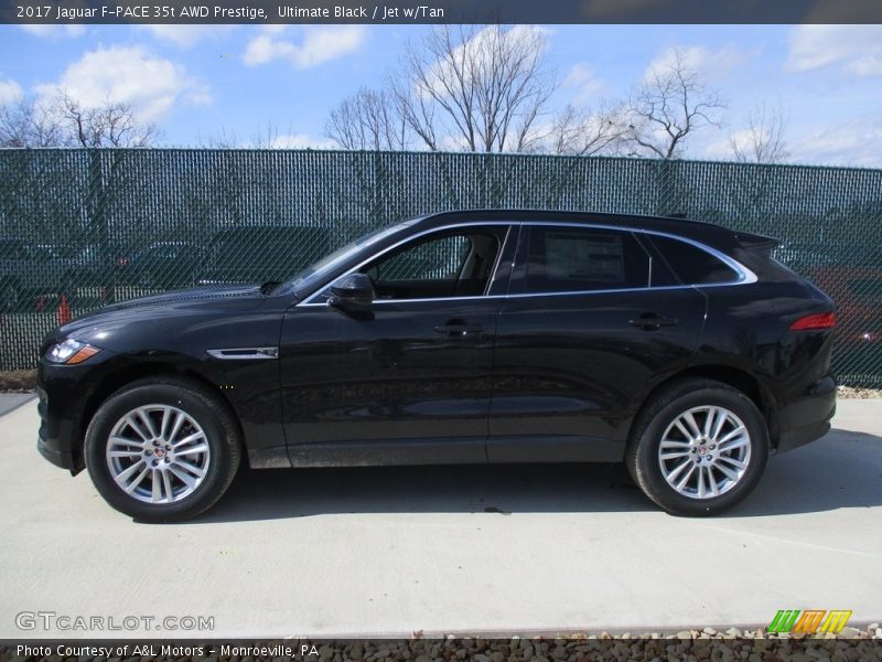 Ultimate Black / Jet w/Tan 2017 Jaguar F-PACE 35t AWD Prestige