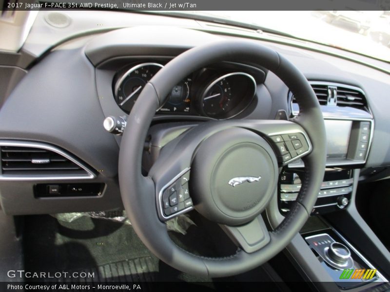 Ultimate Black / Jet w/Tan 2017 Jaguar F-PACE 35t AWD Prestige