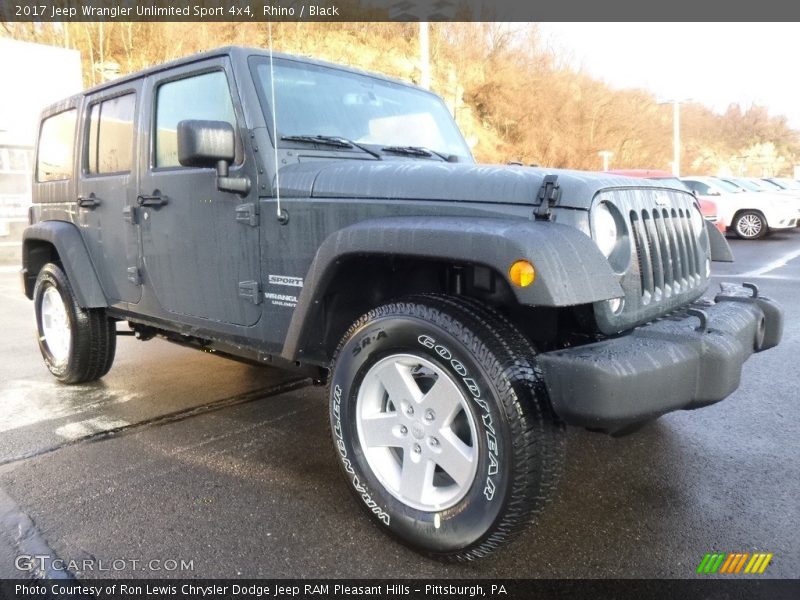 Rhino / Black 2017 Jeep Wrangler Unlimited Sport 4x4