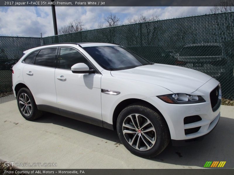 Polaris White / Jet 2017 Jaguar F-PACE 35t AWD Premium