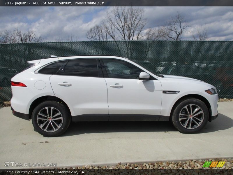 Polaris White / Jet 2017 Jaguar F-PACE 35t AWD Premium