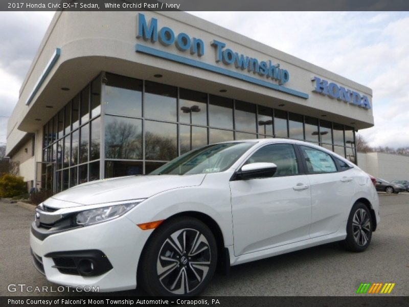 White Orchid Pearl / Ivory 2017 Honda Civic EX-T Sedan