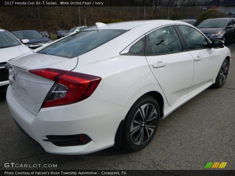 White Orchid Pearl / Ivory 2017 Honda Civic EX-T Sedan