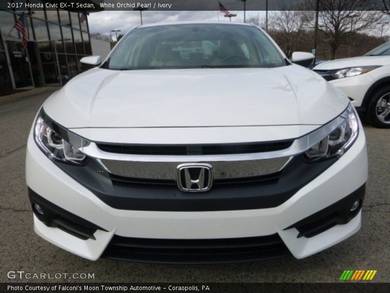 White Orchid Pearl / Ivory 2017 Honda Civic EX-T Sedan