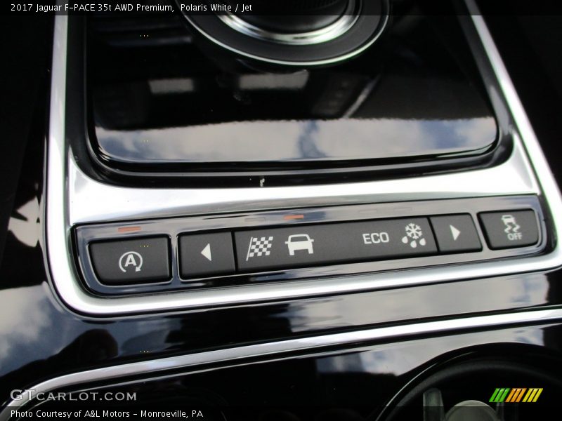 Polaris White / Jet 2017 Jaguar F-PACE 35t AWD Premium