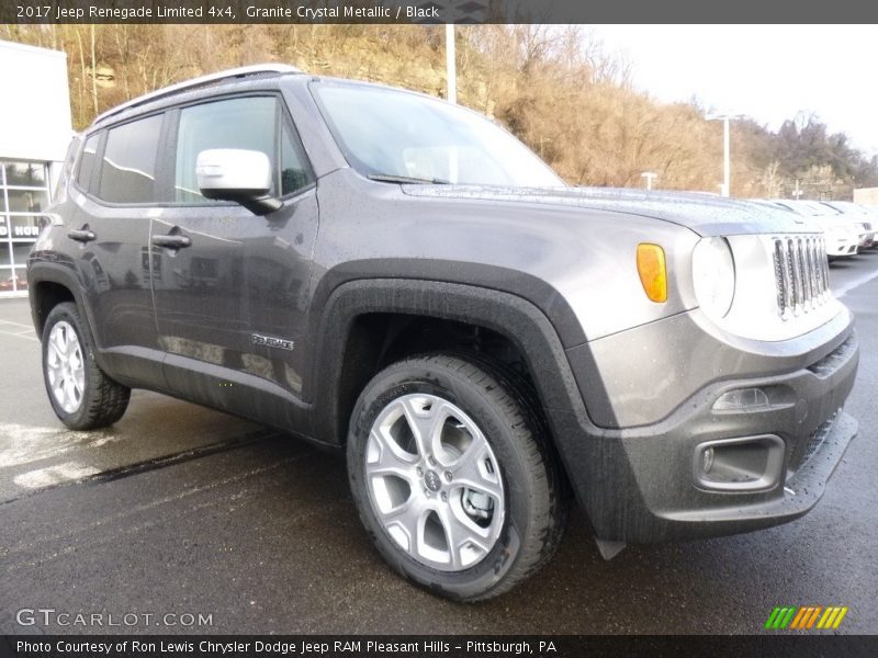 Granite Crystal Metallic / Black 2017 Jeep Renegade Limited 4x4