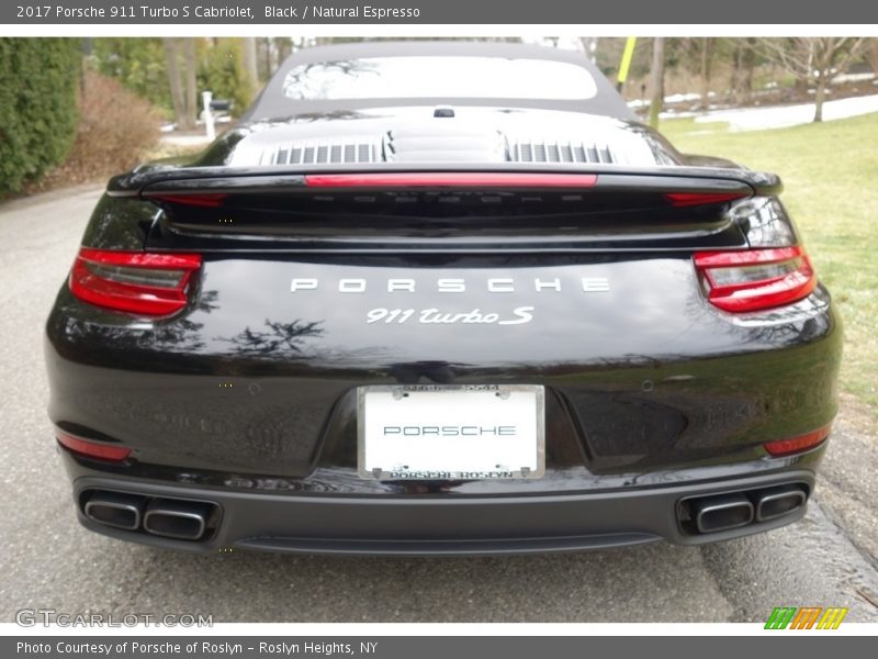 Black / Natural Espresso 2017 Porsche 911 Turbo S Cabriolet