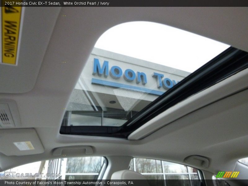 White Orchid Pearl / Ivory 2017 Honda Civic EX-T Sedan