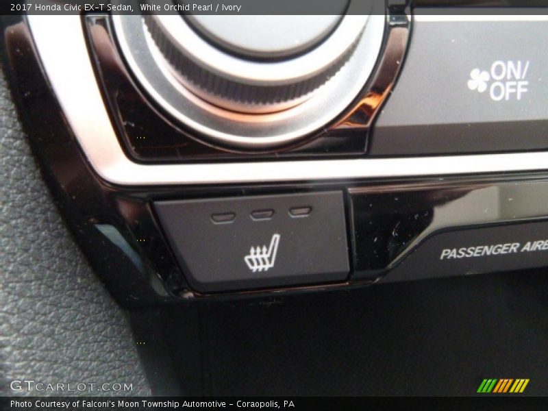 White Orchid Pearl / Ivory 2017 Honda Civic EX-T Sedan