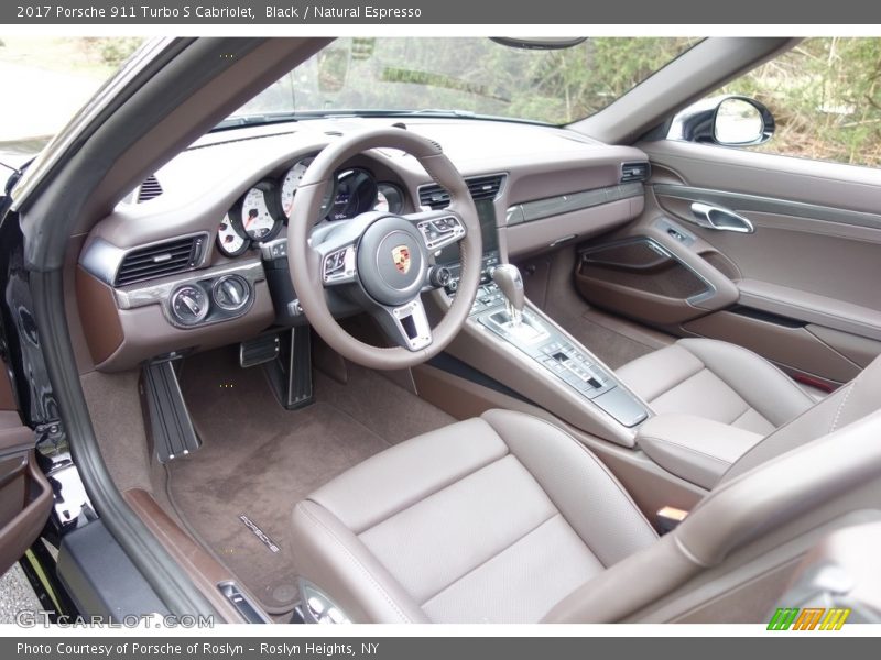  2017 911 Turbo S Cabriolet Natural Espresso Interior