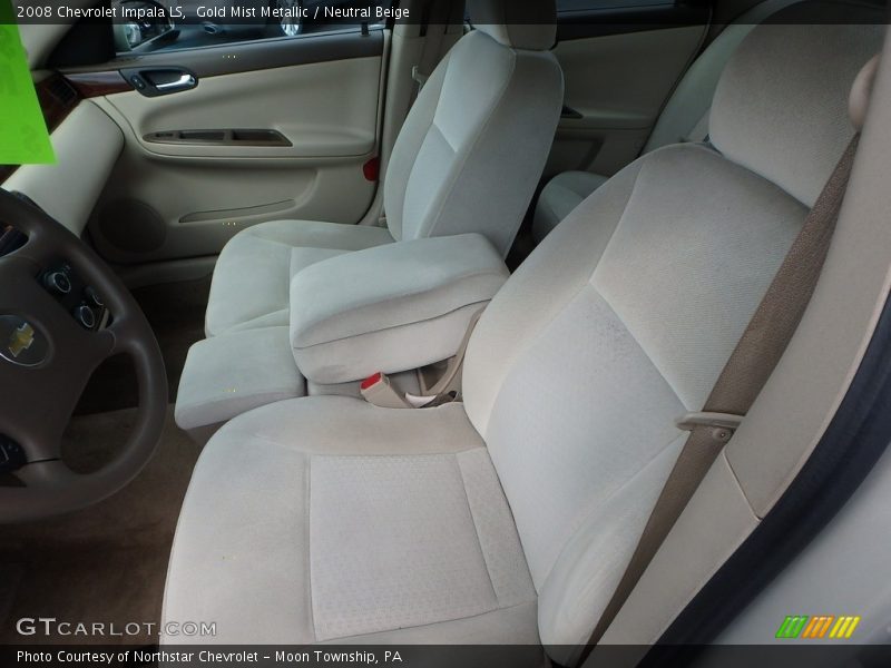 Gold Mist Metallic / Neutral Beige 2008 Chevrolet Impala LS