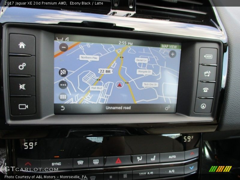 Navigation of 2017 XE 20d Premium AWD