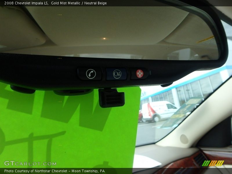 Gold Mist Metallic / Neutral Beige 2008 Chevrolet Impala LS