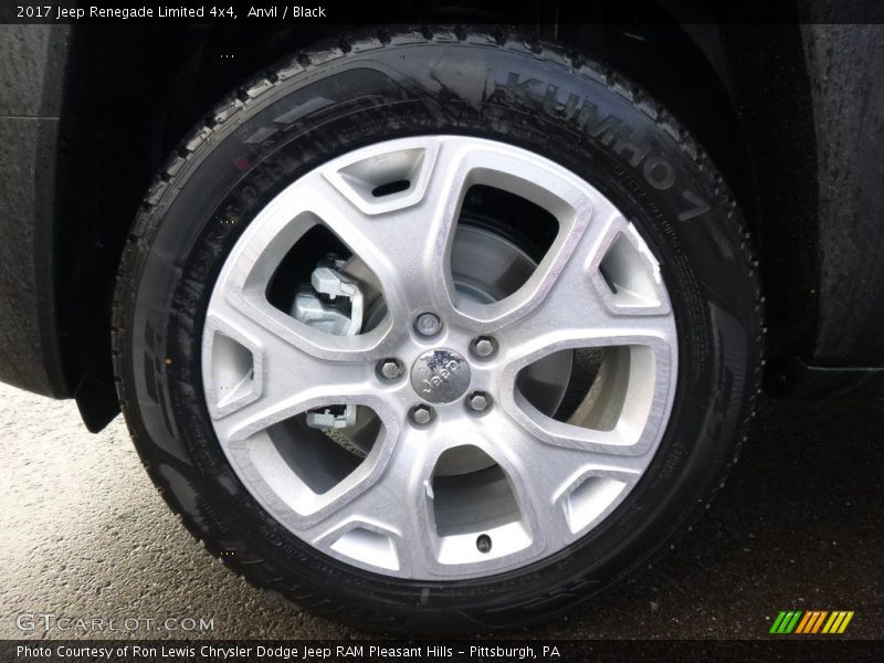 Anvil / Black 2017 Jeep Renegade Limited 4x4