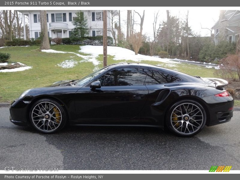 Black / Black 2015 Porsche 911 Turbo S Coupe