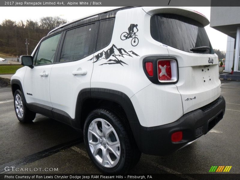 Alpine White / Black 2017 Jeep Renegade Limited 4x4
