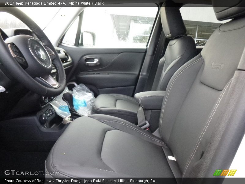 Alpine White / Black 2017 Jeep Renegade Limited 4x4