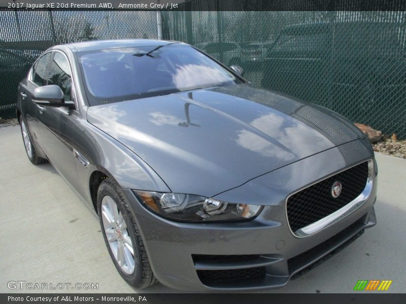 Ammonite Grey / Jet 2017 Jaguar XE 20d Premium AWD