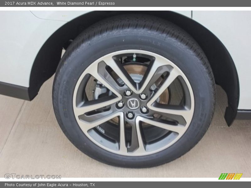 White Diamond Pearl / Espresso 2017 Acura MDX Advance