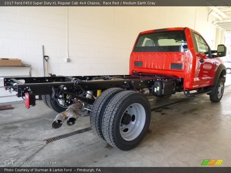 Race Red / Medium Earth Gray 2017 Ford F450 Super Duty XL Regular Cab 4x4 Chassis