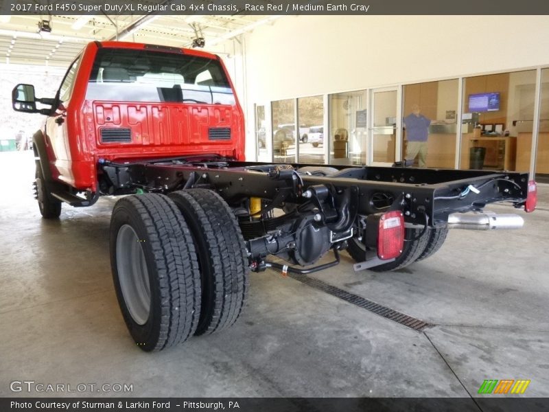 Race Red / Medium Earth Gray 2017 Ford F450 Super Duty XL Regular Cab 4x4 Chassis