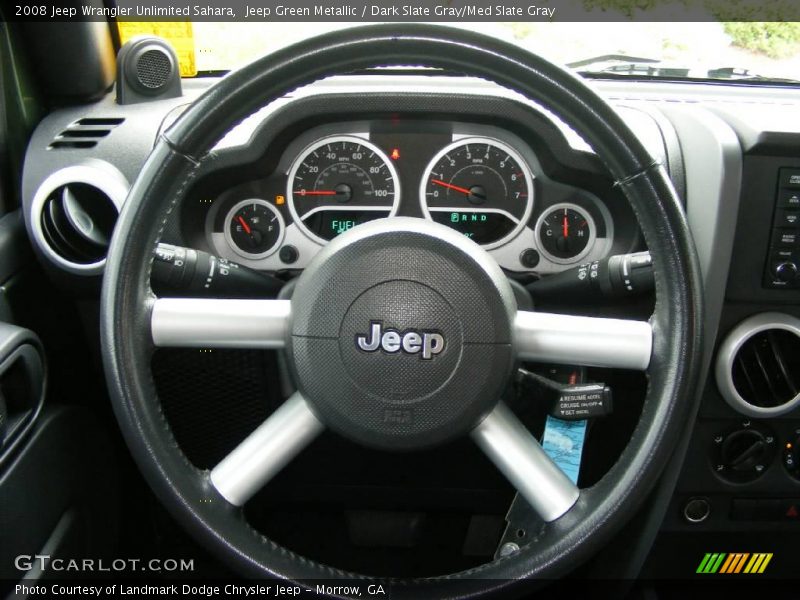 Jeep Green Metallic / Dark Slate Gray/Med Slate Gray 2008 Jeep Wrangler Unlimited Sahara