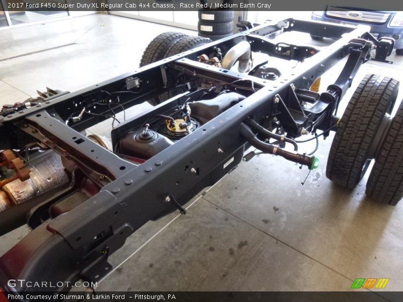Race Red / Medium Earth Gray 2017 Ford F450 Super Duty XL Regular Cab 4x4 Chassis