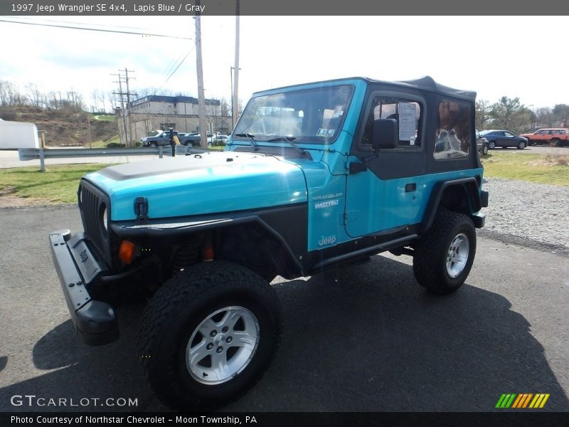 Lapis Blue / Gray 1997 Jeep Wrangler SE 4x4