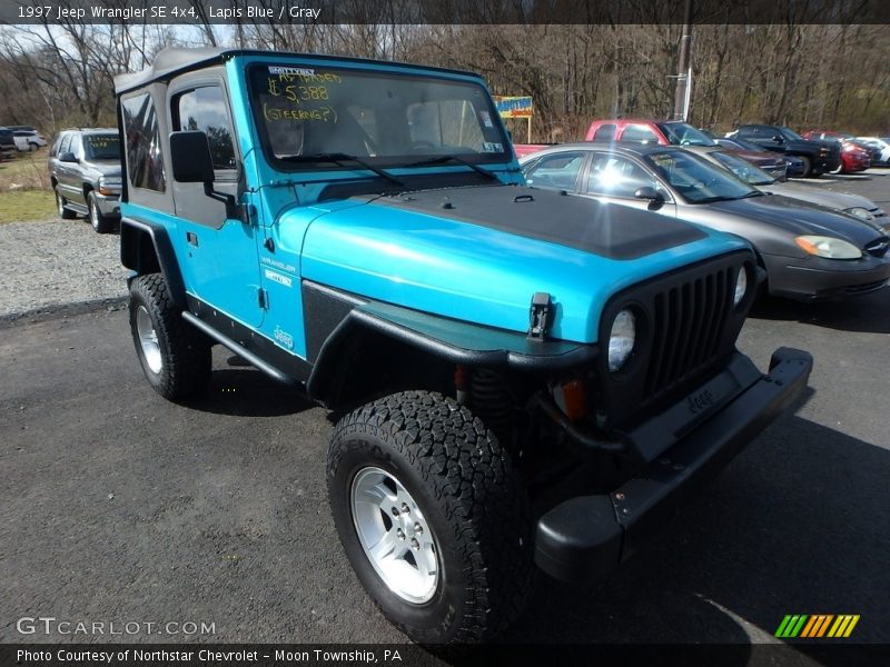 Lapis Blue / Gray 1997 Jeep Wrangler SE 4x4