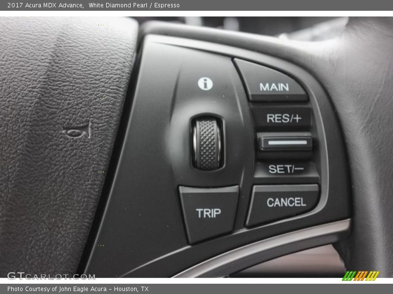 White Diamond Pearl / Espresso 2017 Acura MDX Advance
