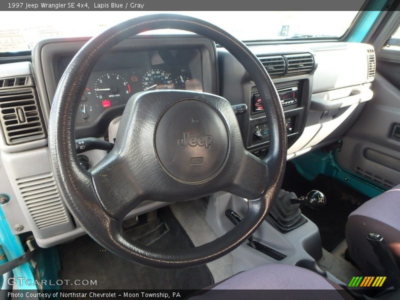 Lapis Blue / Gray 1997 Jeep Wrangler SE 4x4
