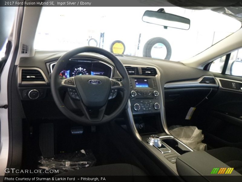 Ingot Silver / Ebony 2017 Ford Fusion Hybrid SE