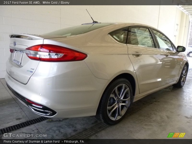 White Gold / Ebony 2017 Ford Fusion SE AWD