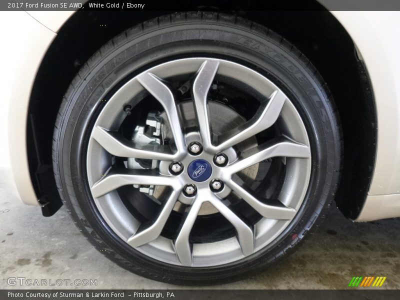 White Gold / Ebony 2017 Ford Fusion SE AWD