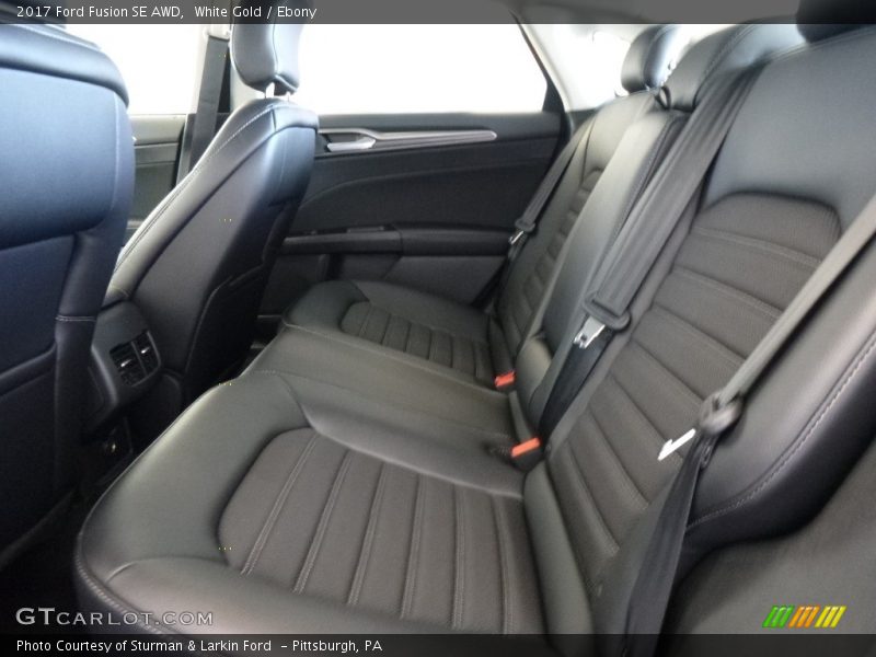 White Gold / Ebony 2017 Ford Fusion SE AWD