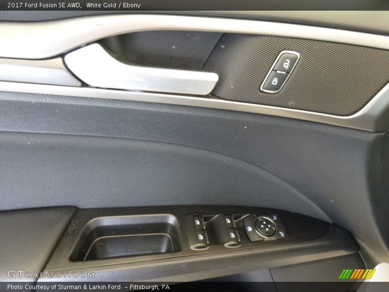White Gold / Ebony 2017 Ford Fusion SE AWD