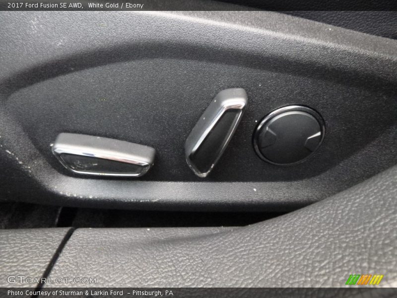 White Gold / Ebony 2017 Ford Fusion SE AWD