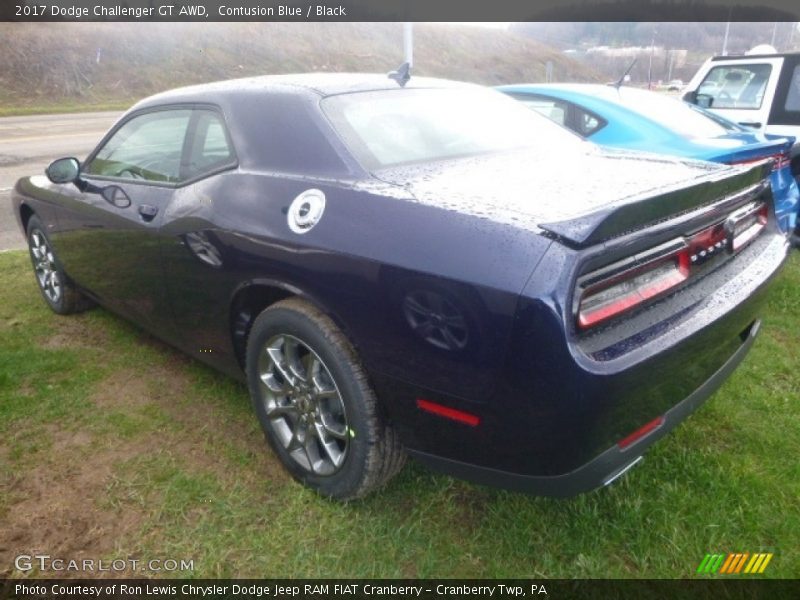 Contusion Blue / Black 2017 Dodge Challenger GT AWD