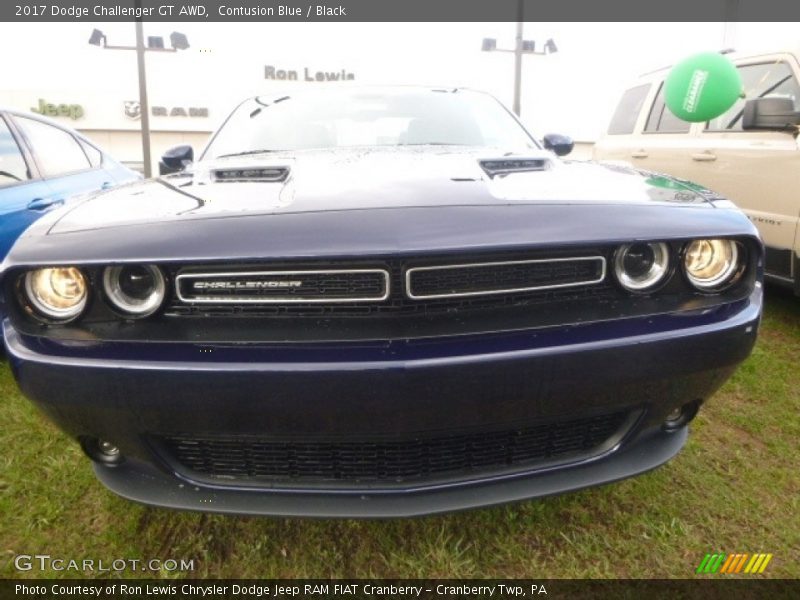 Contusion Blue / Black 2017 Dodge Challenger GT AWD