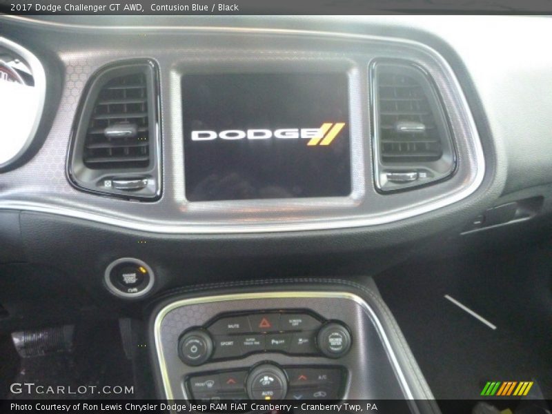 Contusion Blue / Black 2017 Dodge Challenger GT AWD