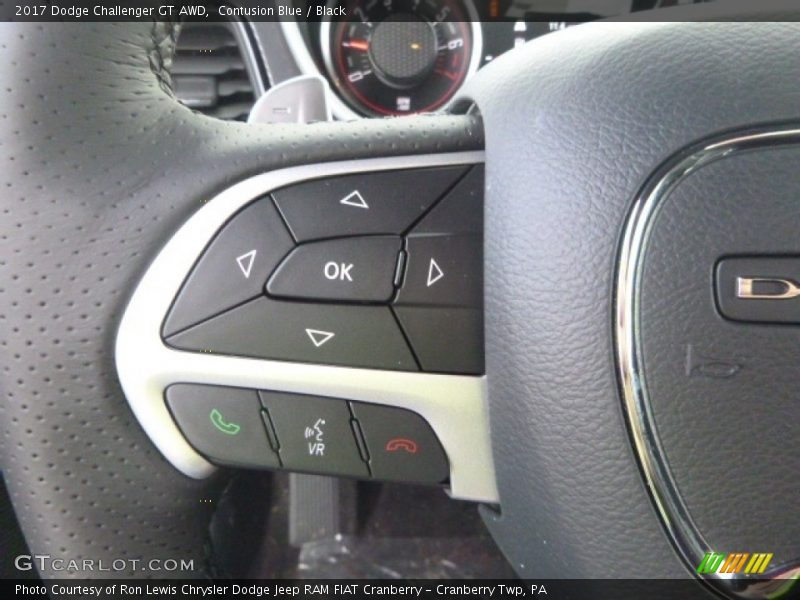 Contusion Blue / Black 2017 Dodge Challenger GT AWD
