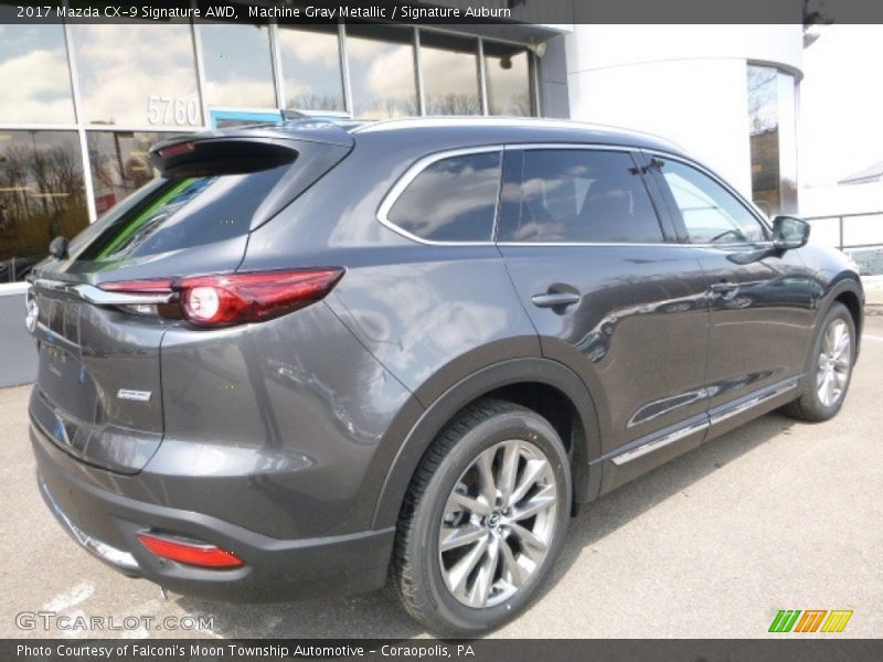 Machine Gray Metallic / Signature Auburn 2017 Mazda CX-9 Signature AWD