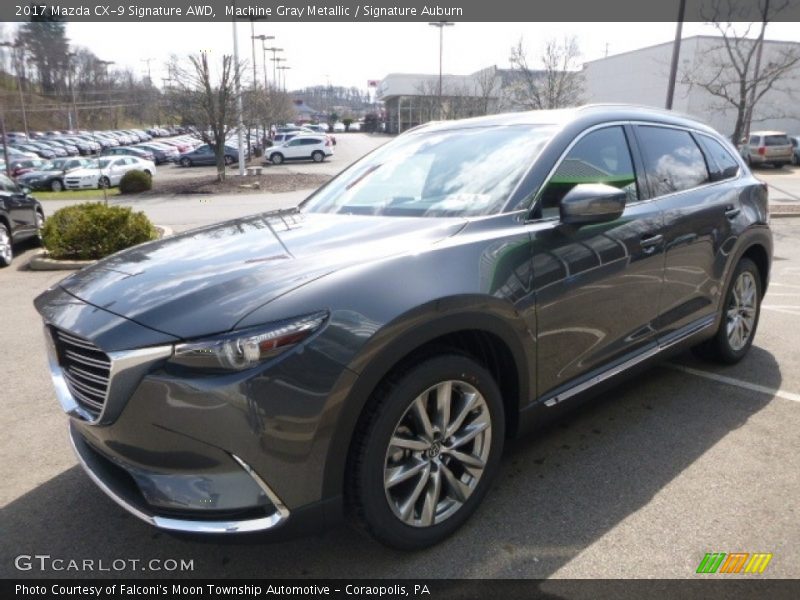 Machine Gray Metallic / Signature Auburn 2017 Mazda CX-9 Signature AWD