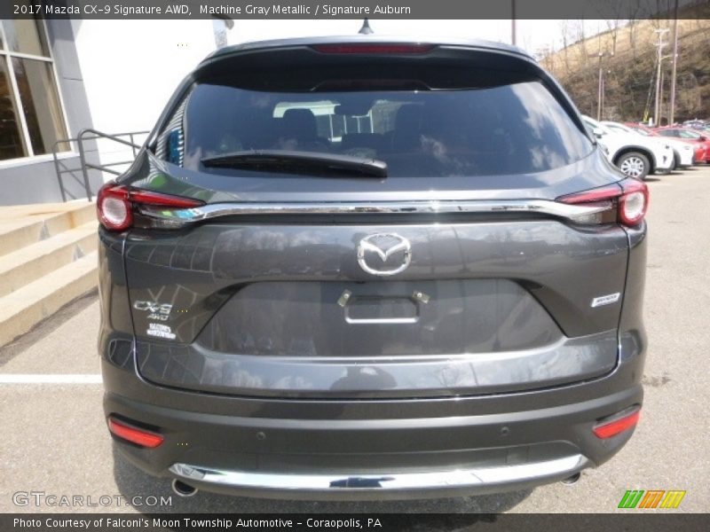 Machine Gray Metallic / Signature Auburn 2017 Mazda CX-9 Signature AWD