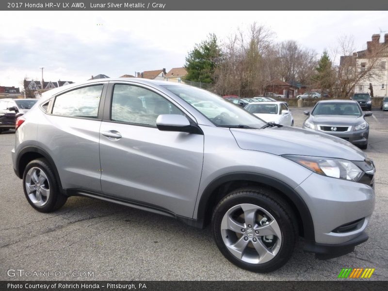 Lunar Silver Metallic / Gray 2017 Honda HR-V LX AWD