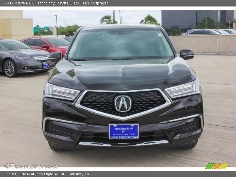 Crystal Black Pearl / Espresso 2017 Acura MDX Technology