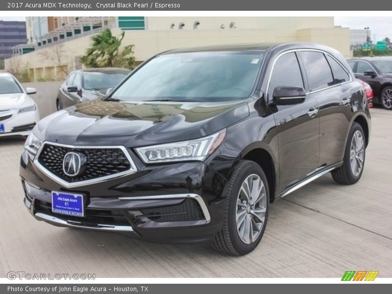 Crystal Black Pearl / Espresso 2017 Acura MDX Technology