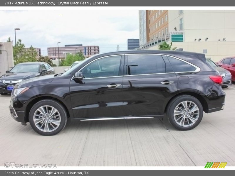 Crystal Black Pearl / Espresso 2017 Acura MDX Technology